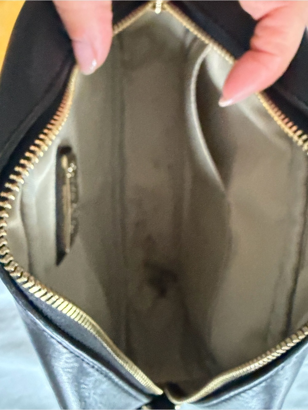 Valentino Black Leather Embossed V Logo Crossbody Camera Bag with Tassel - Picture 8 of 11
